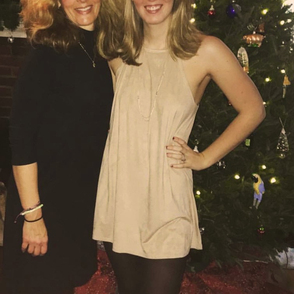 Suede dress